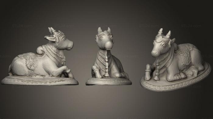 Статуэтки животных (Бычок Нанди, STKJ_1209) 3D модель для ЧПУ станка
